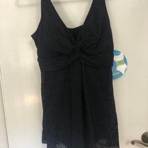 SWIM SOLUTIONS slimming plus size bathing suit NWT